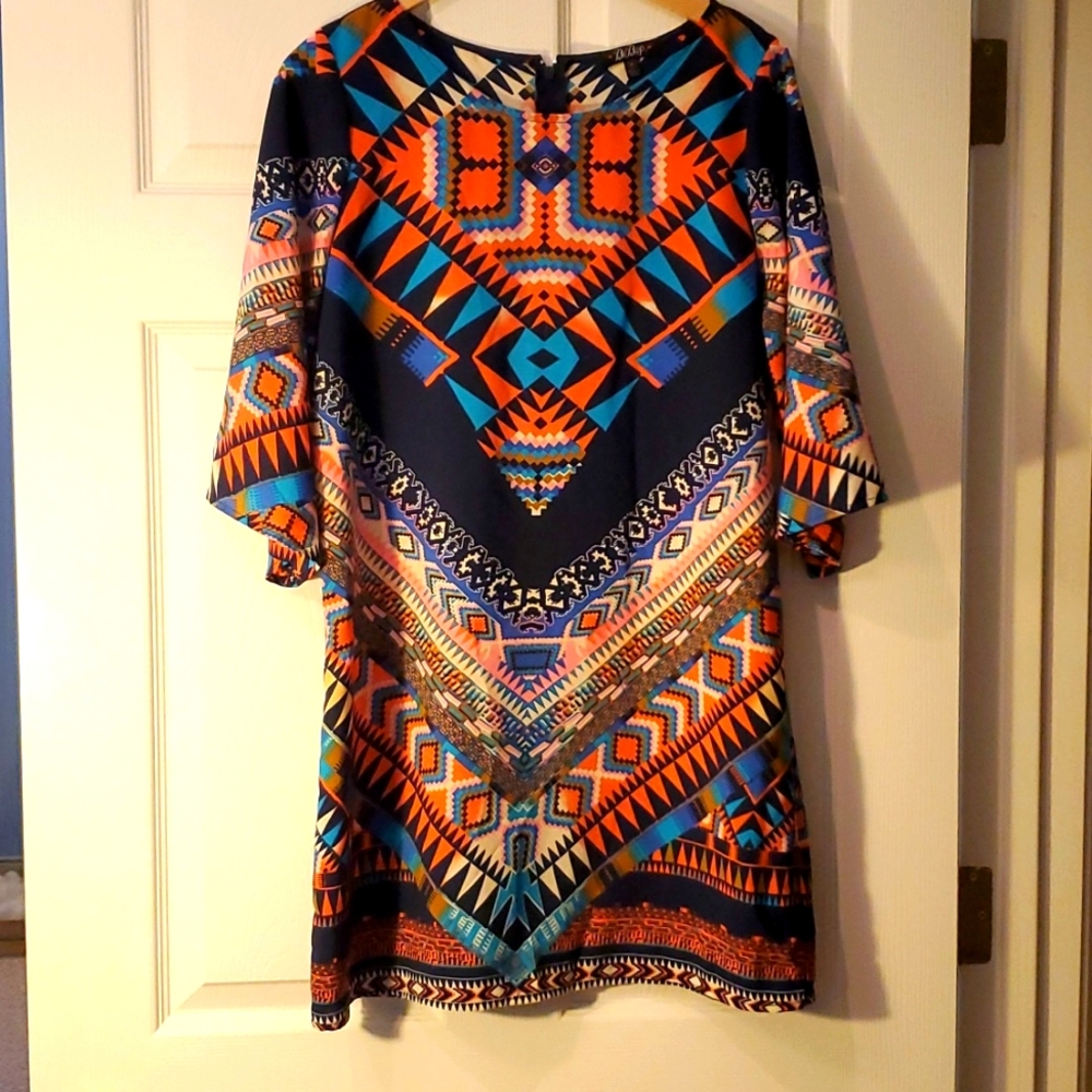 BeBop Colorful Design Dress, Size M